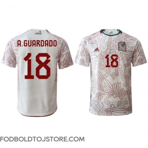Mexico Andres Guardado #18 Udebanetrøje VM 2022 Kortærmet